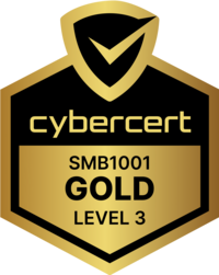 Cybercert SMB1001 Gold Level 3 certified. View the verification page.